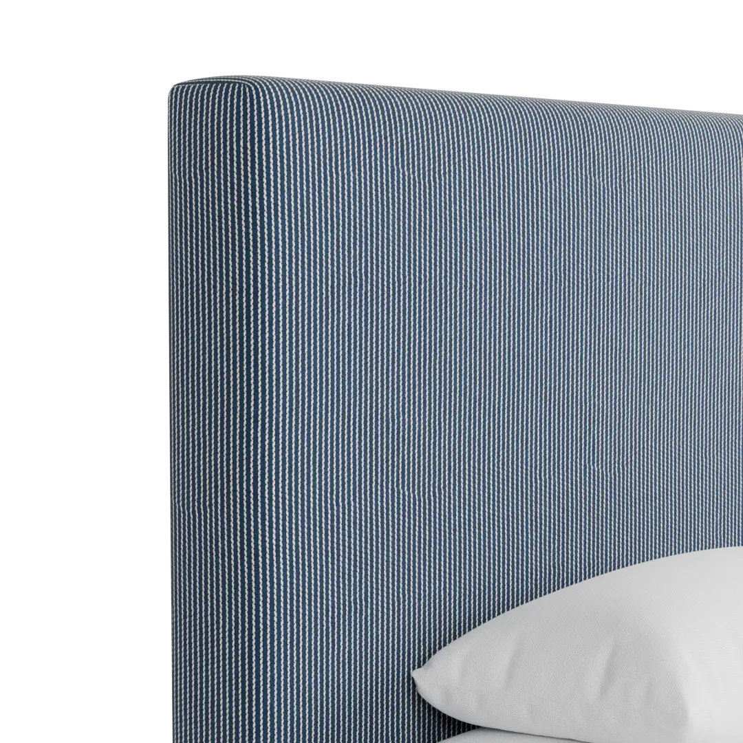 Grayton Lucy Navy 54" Upholstered Platform Bed Grayton Lucy Navy 54" Upholstered Platform Bed