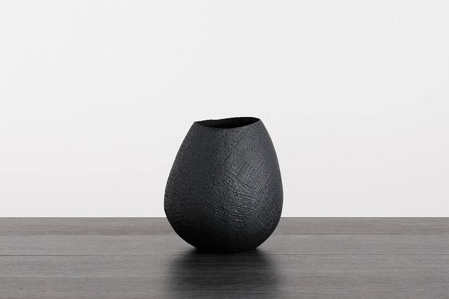 Fawn Black Vase