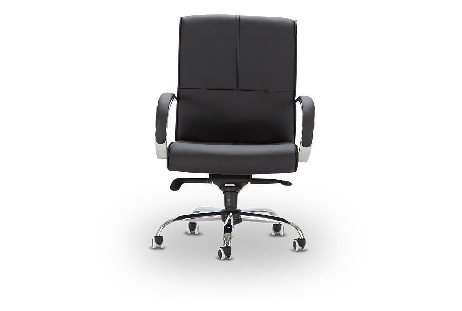 Greeley Black Uph Desk Chair, bed_Size