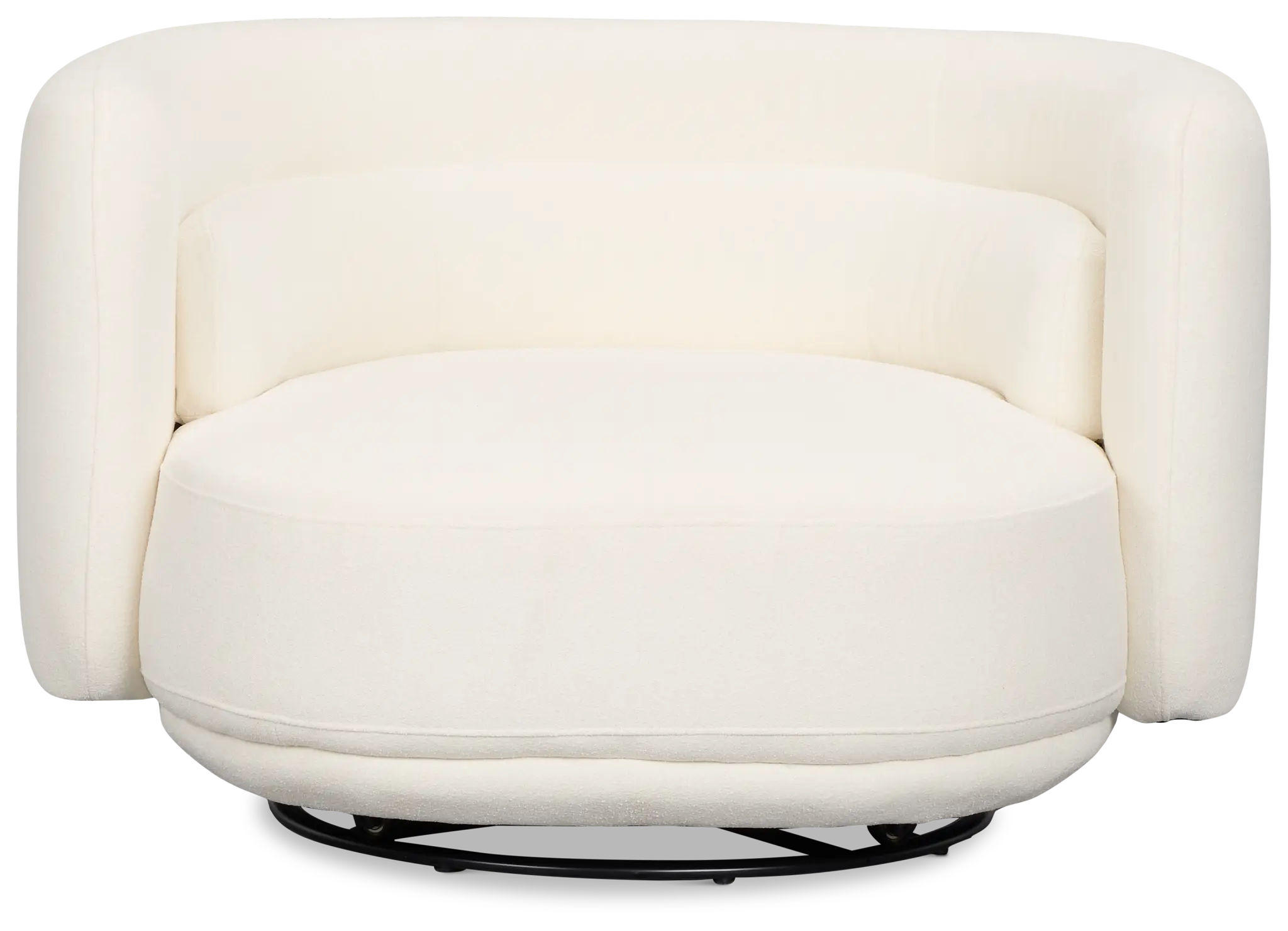 Presley White Fabric Swivel Chair Presley White Fabric Swivel Chair