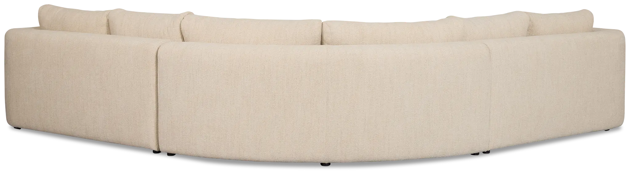 Alma Light Beige Fabric Small 2-arm Wedge Sectional Alma Light Beige Fabric Small 2-arm Wedge Sectional
