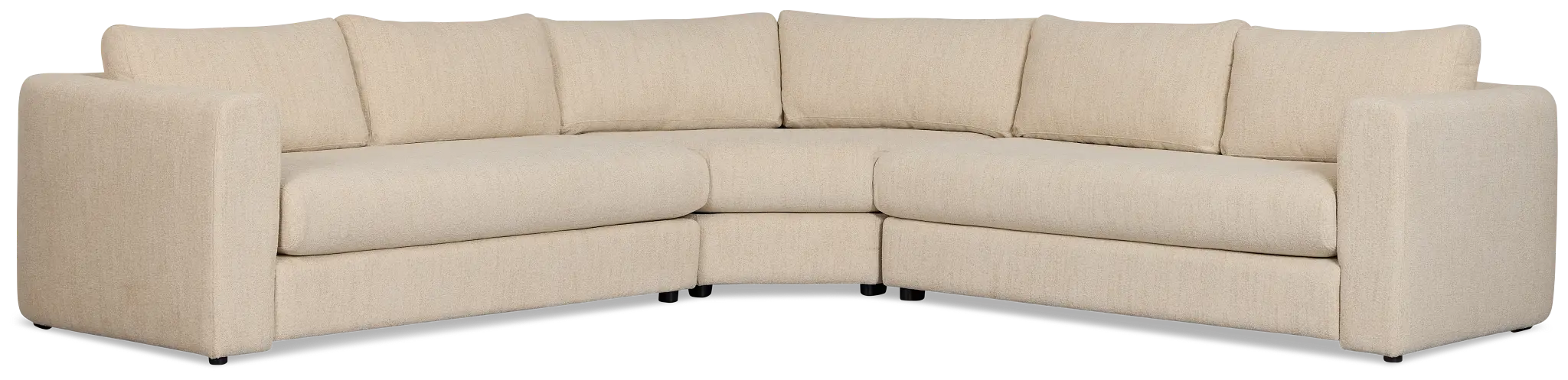 Alma Light Beige Fabric Small 2-arm Wedge Sectional Alma Light Beige Fabric Small 2-arm Wedge Sectional