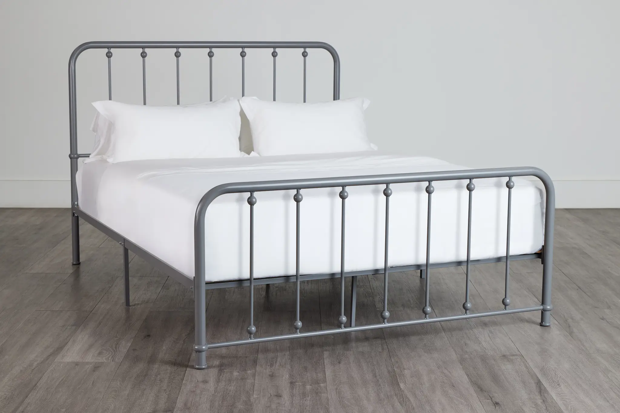 Rory Gray Metal Panel Bed Rory Gray Metal Panel Bed