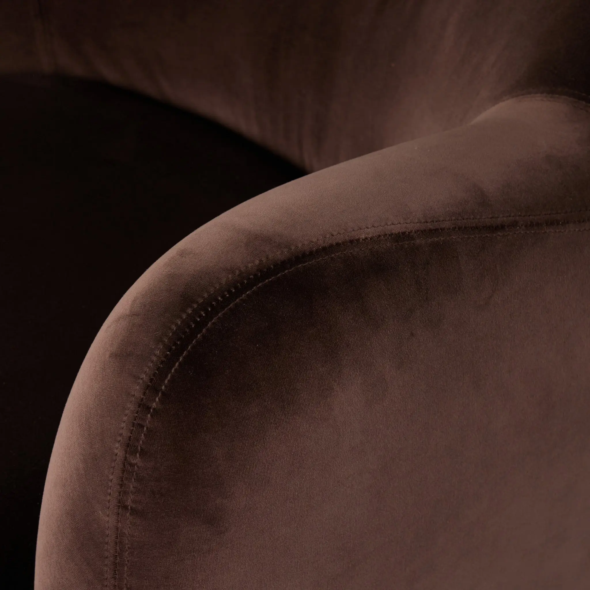 Four Hands Margota Brown Velvet Swivel Accent Chair Four Hands Margota Brown Velvet Swivel Accent Chair