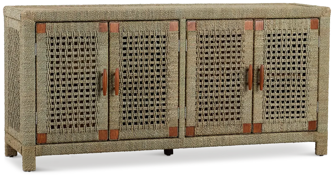 Costas Mid Tone Woven Cabinet Costas Mid Tone Woven Cabinet