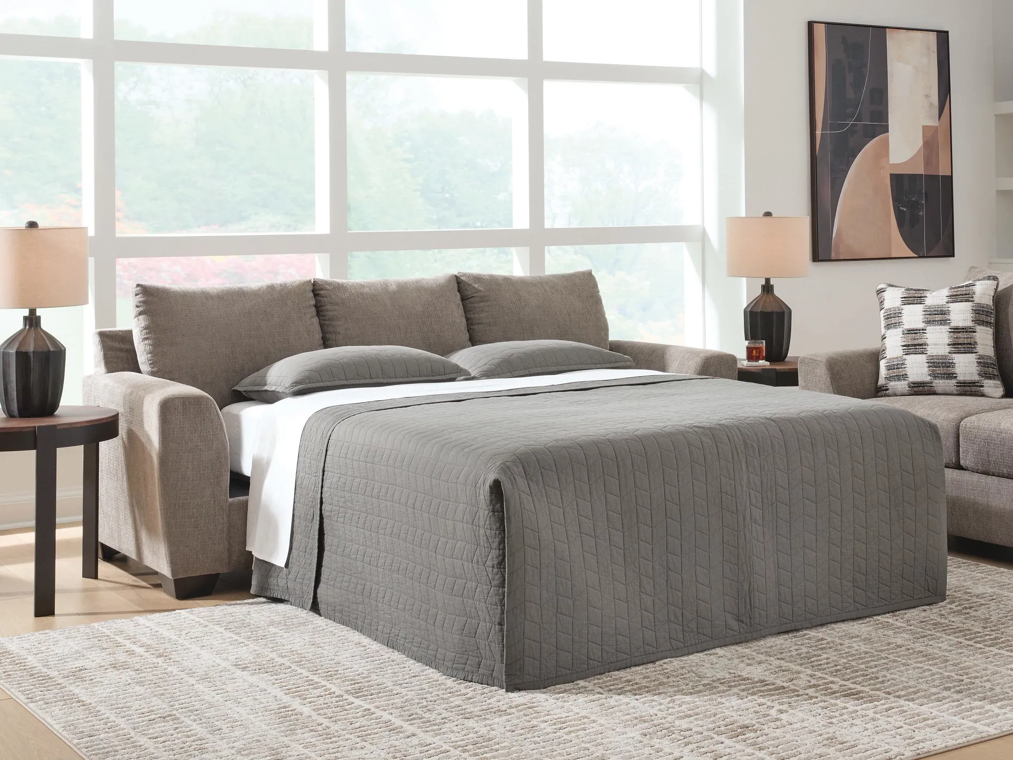 Loreo Taupe Micro Memory Foam Sleeper