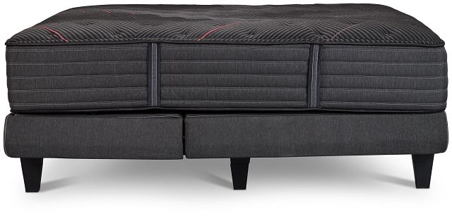 Beautyrest Black C-class Plush Black Luxury Adjustable Mattress Set