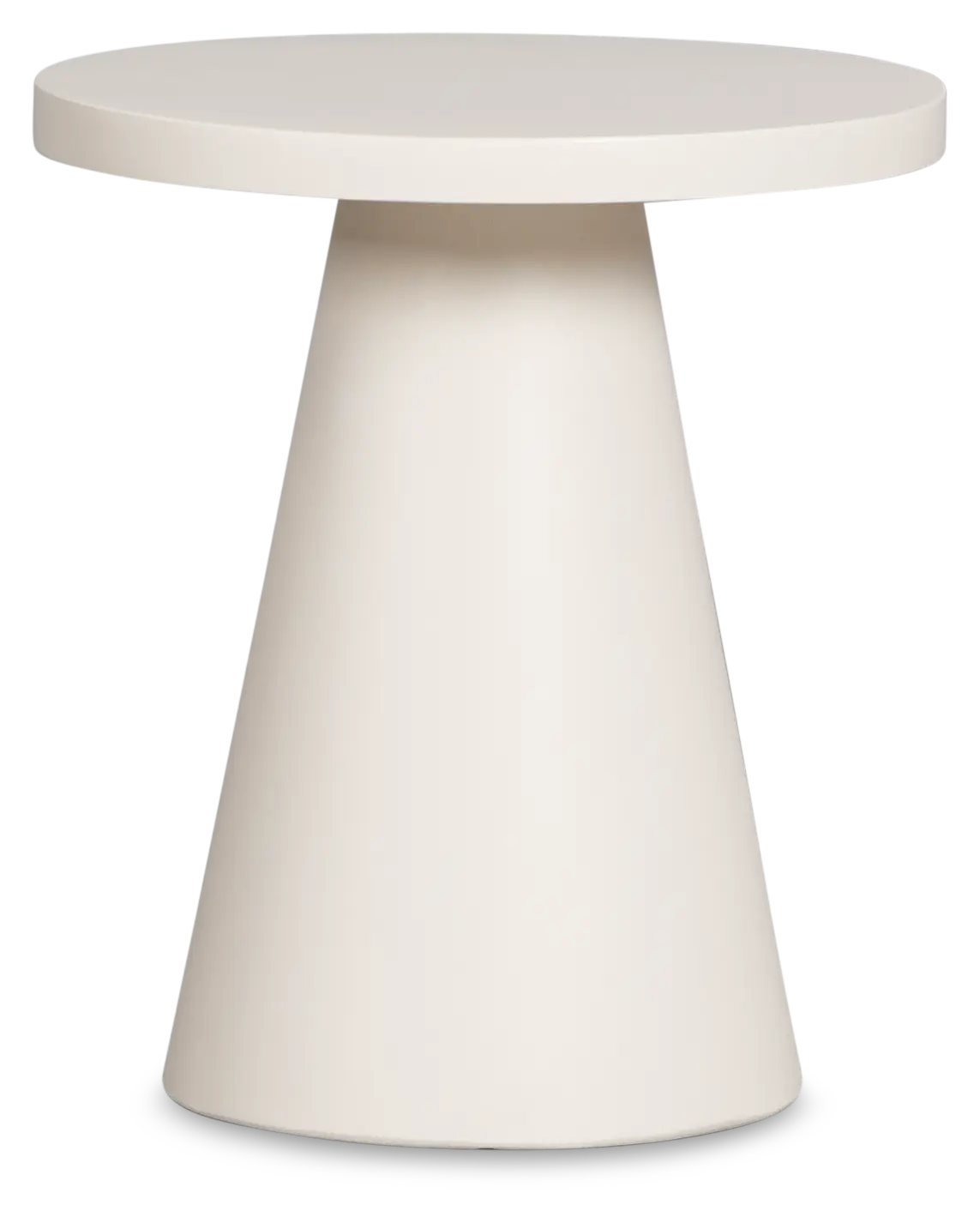Cambria White Round End Table Cambria White Round End Table