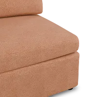 Destin Sutton Orange Fabric Armless Chair