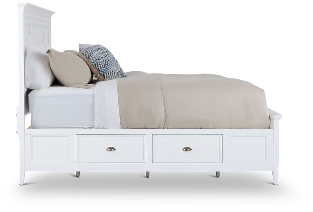 Heron Cove White Panel Storage Bed