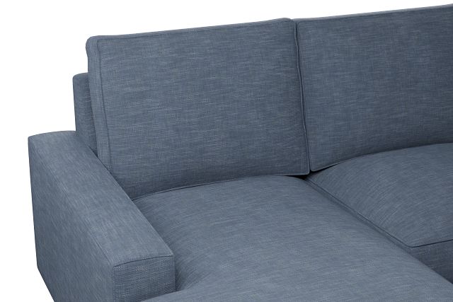 Edgewater Elevation Dark Blue Large Left Chaise Sectional