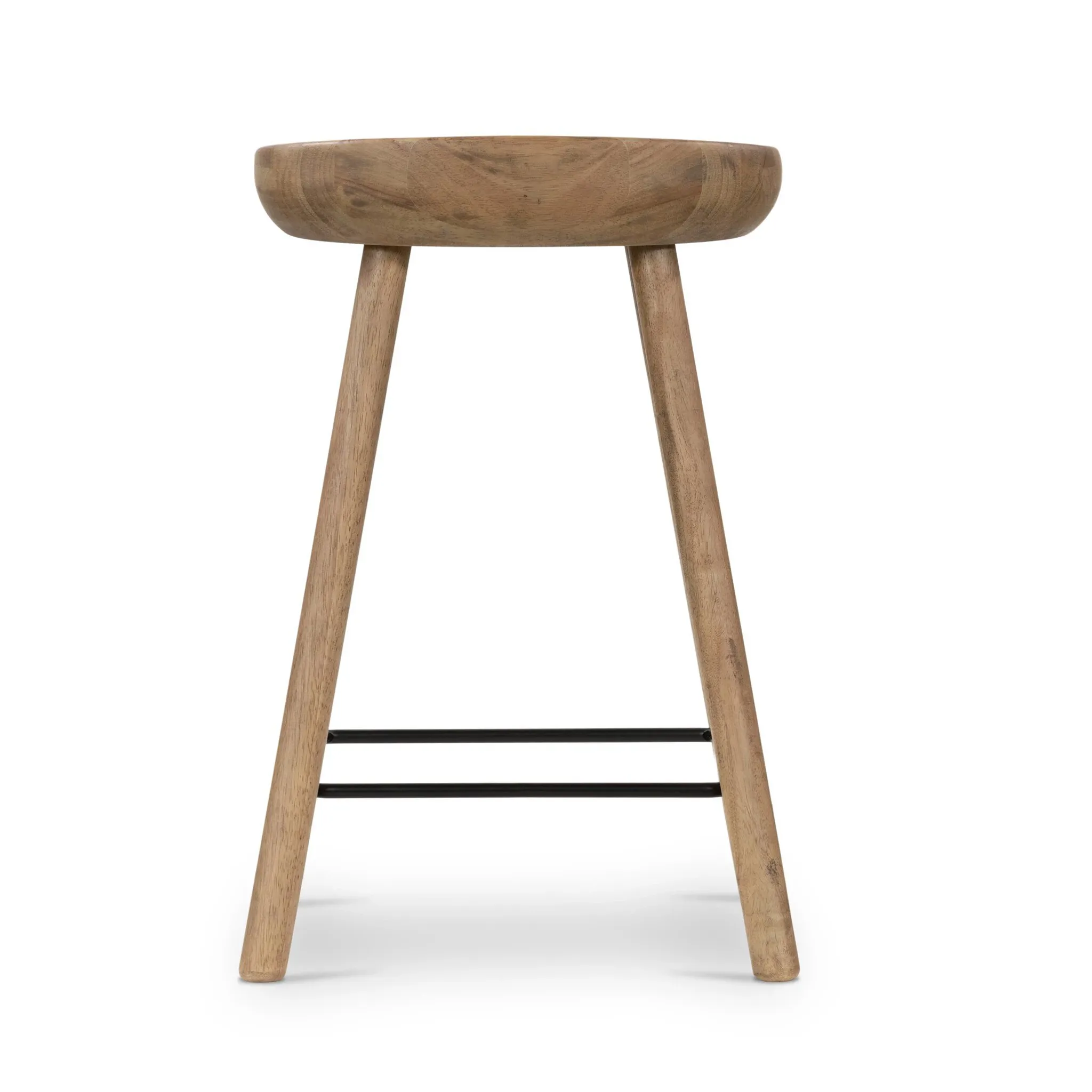Four Hands Barry Light Tone 24" Wood Barstool