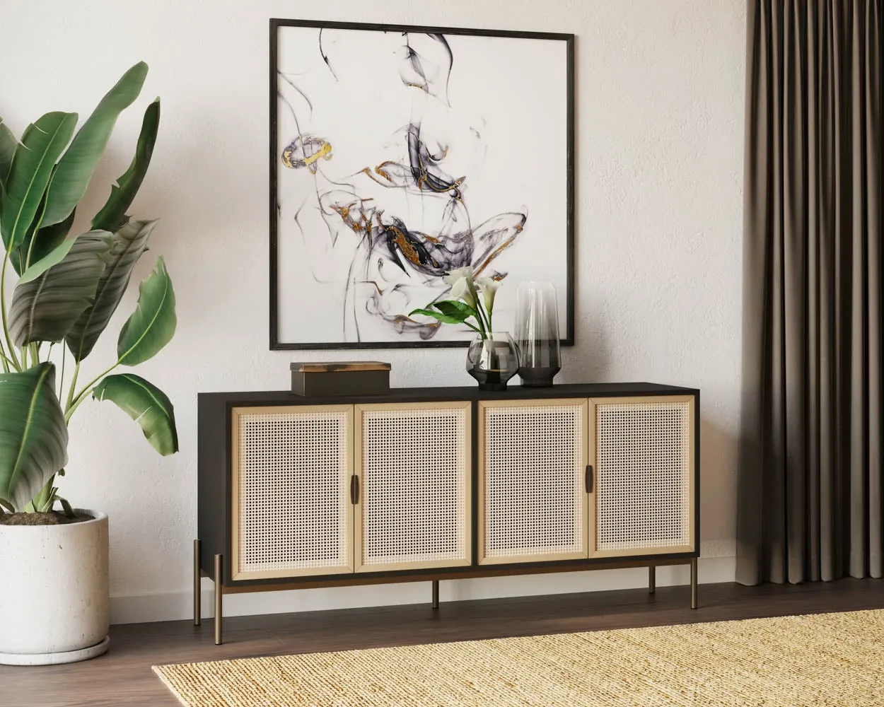 Roark Black Sideboard