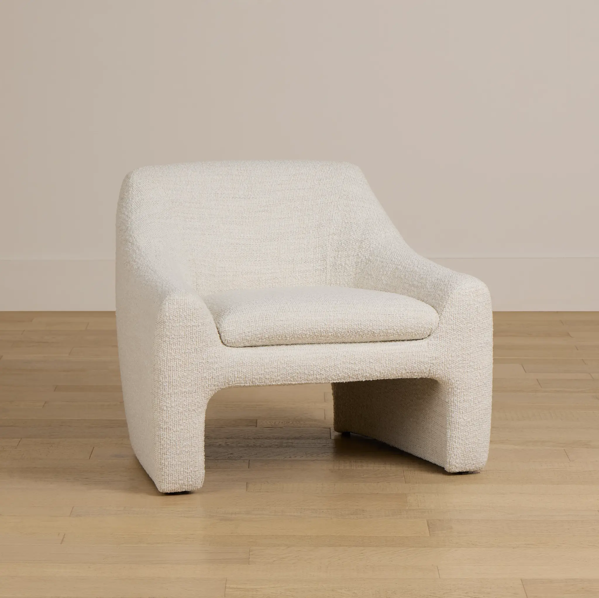 Carter White Fabric Accent Chair Carter White Fabric Accent Chair
