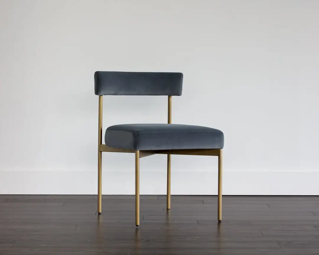 Mabel Dark Gray Upholstered Side Chair Mabel Dark Gray Upholstered Side Chair