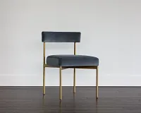 Mabel Dark Gray Upholstered Side Chair