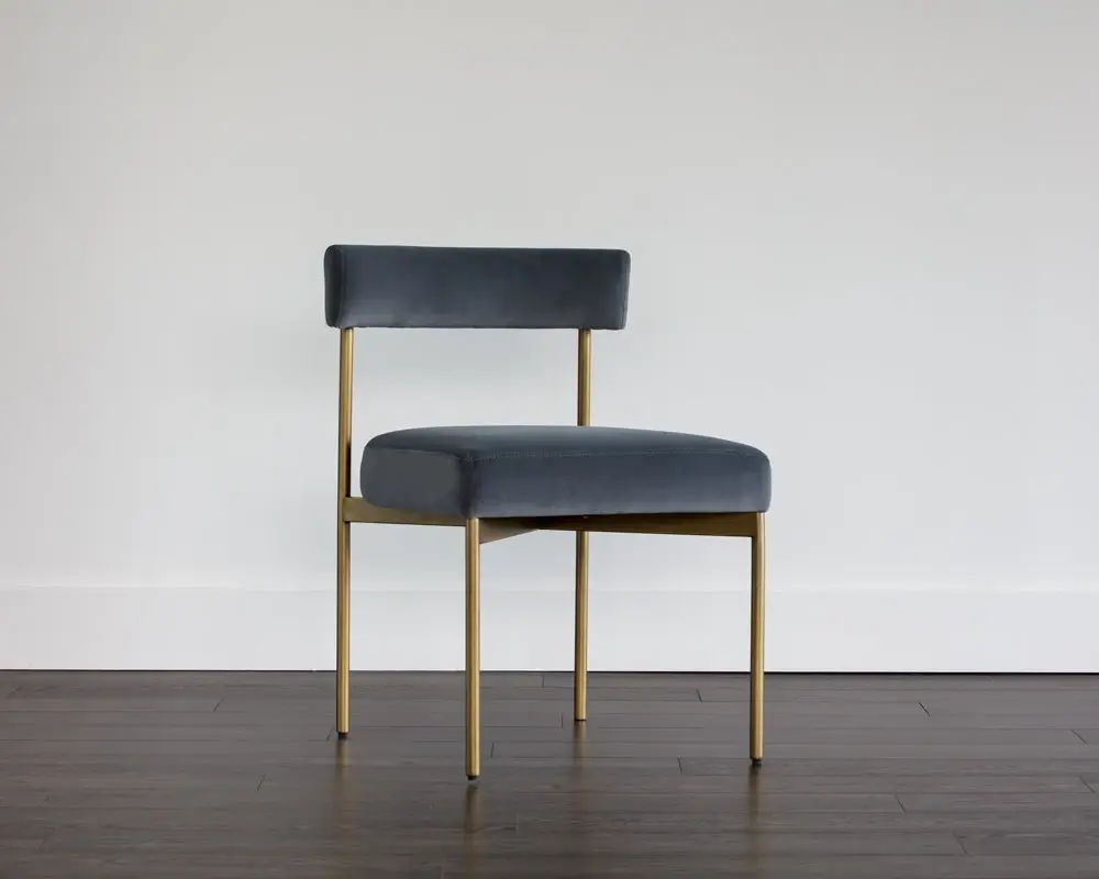 Mabel Dark Gray Upholstered Side Chair Mabel Dark Gray Upholstered Side Chair
