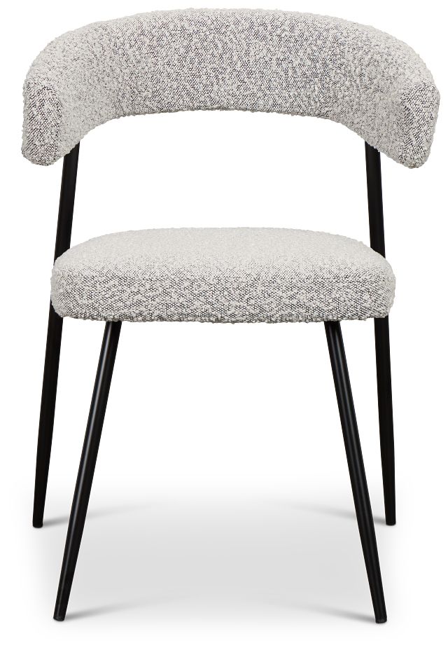 Brela Light Gray Upholstered Side Chair