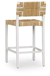 Nantucket Light Tone Woven 24" Woven Barstool