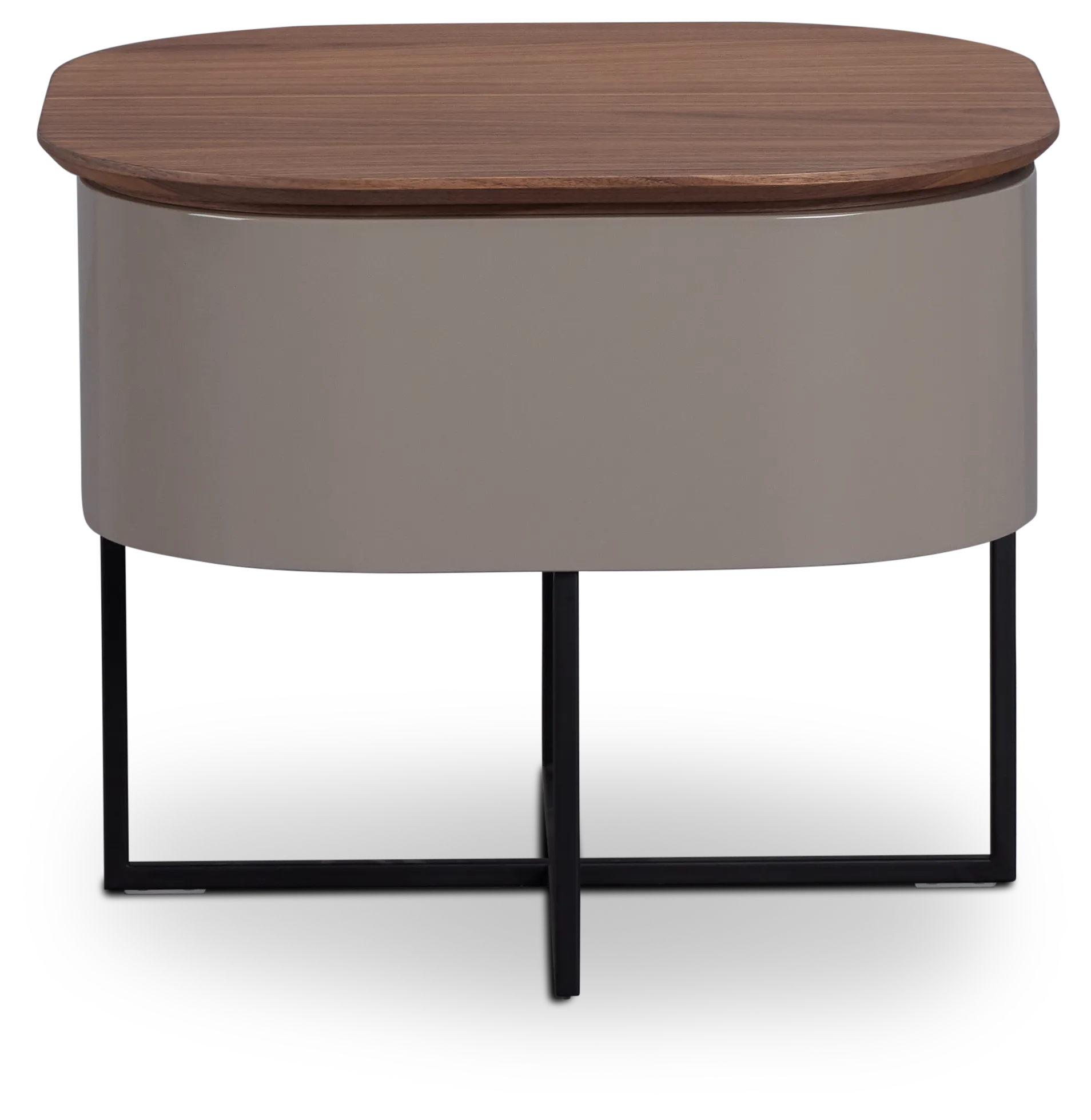 Harlan Gray Round End Table