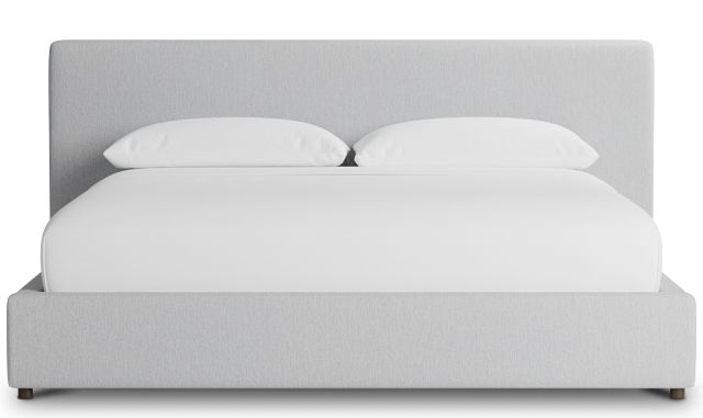 Grayton Delray Light Gray 44" Upholstered Platform Bed