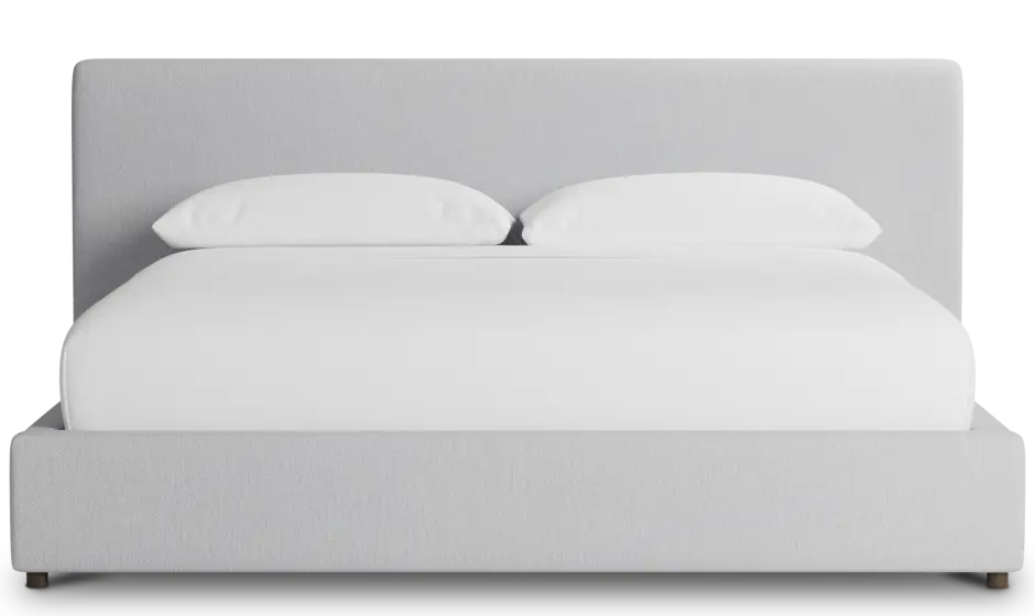 Grayton Delray Light Gray 44" Upholstered Platform Bed Grayton Delray Light Gray 44" Upholstered Platform Bed