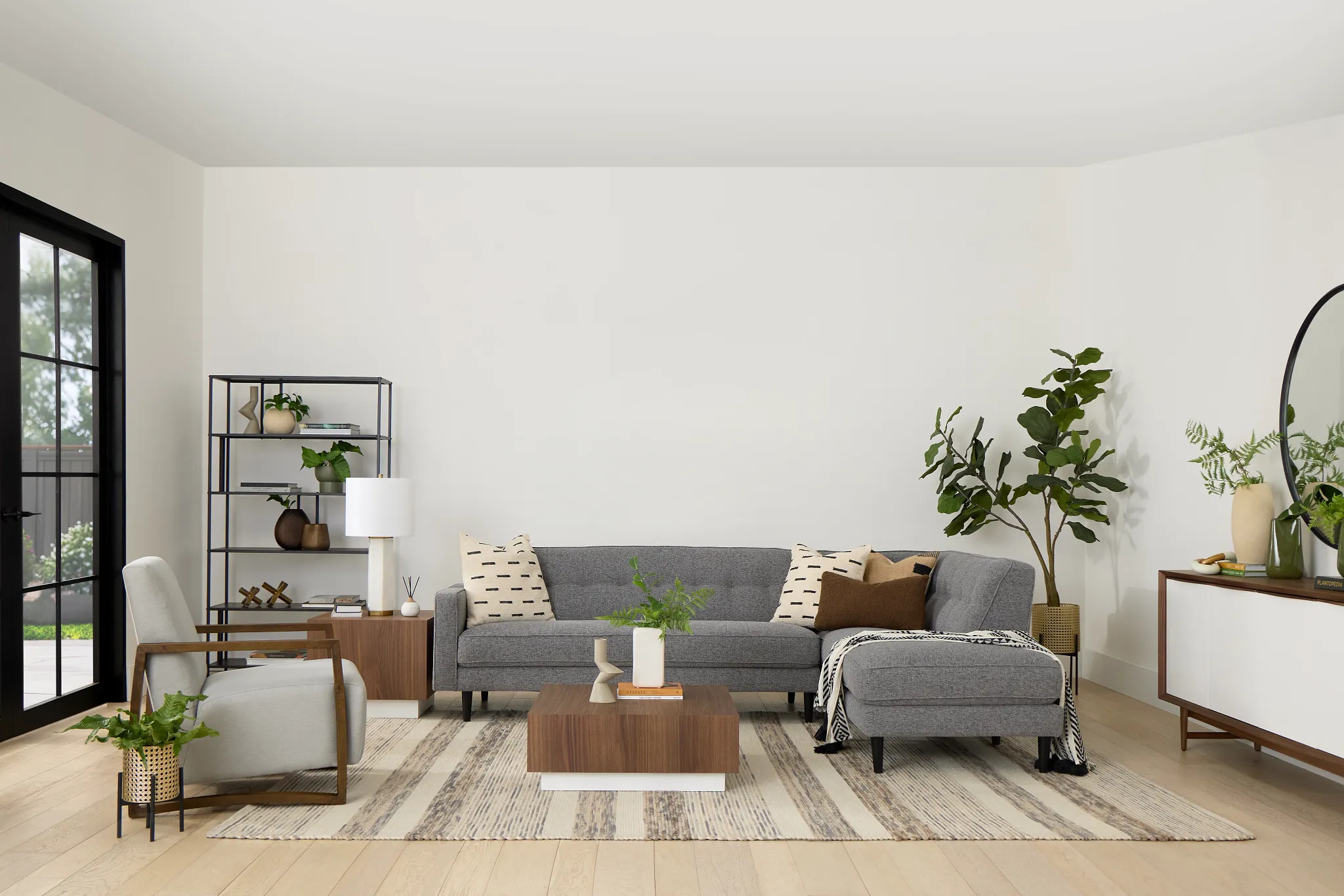 Milo Gray Fabric Small Right Bumper Sectional