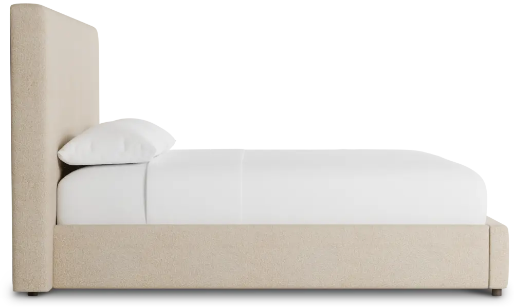 Grayton Sutton Beige 54" Upholstered Platform Bed Grayton Sutton Beige 54" Upholstered Platform Bed