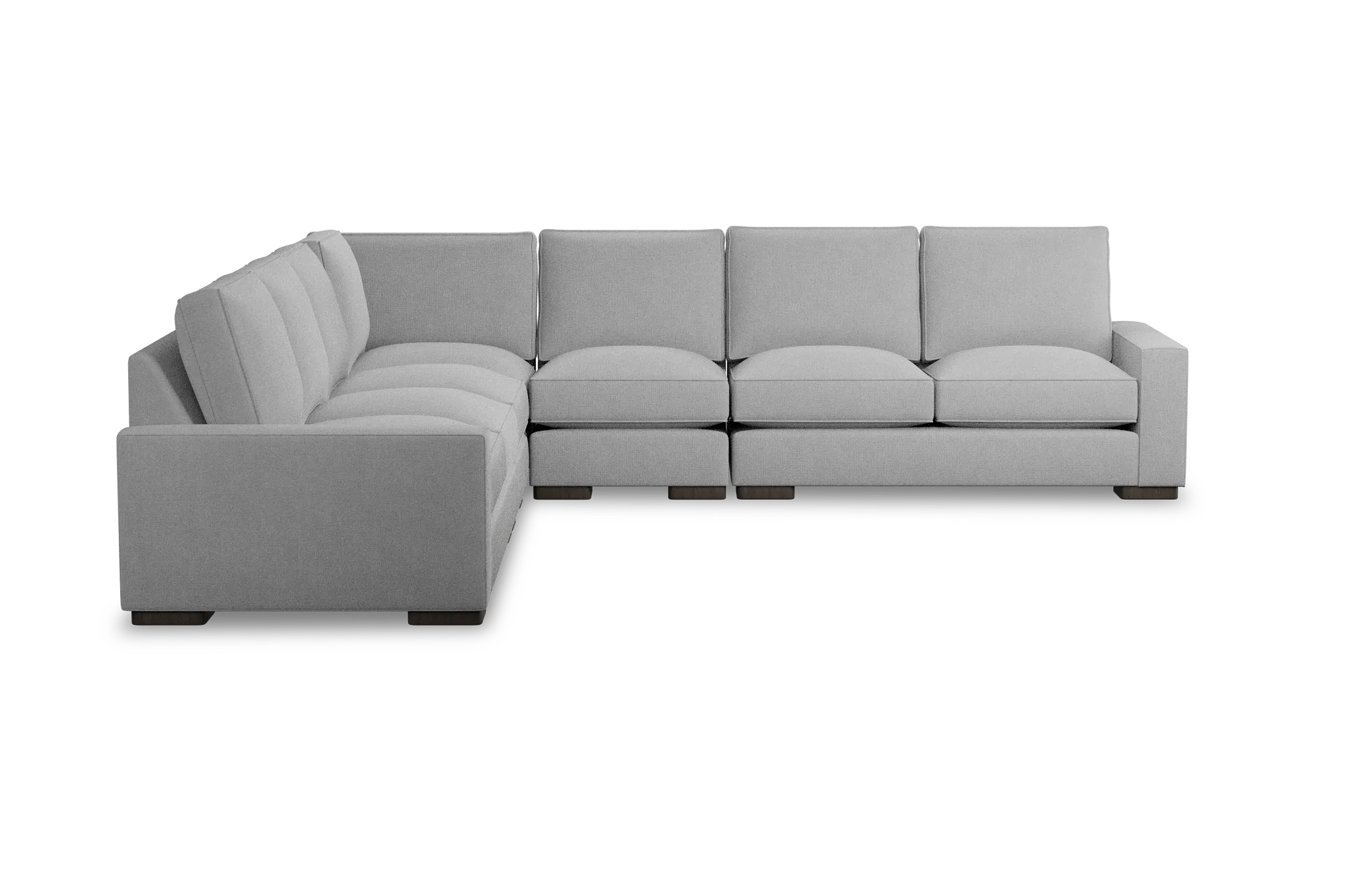 Edgewater Suave Gray Large Two-arm Sectional