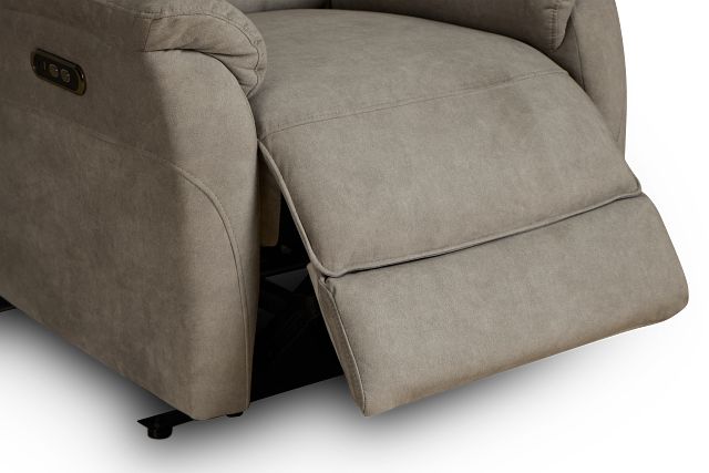 Ryder Beige Micro Power Recliner