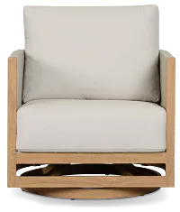 Paros Light Tone Swivel Chair