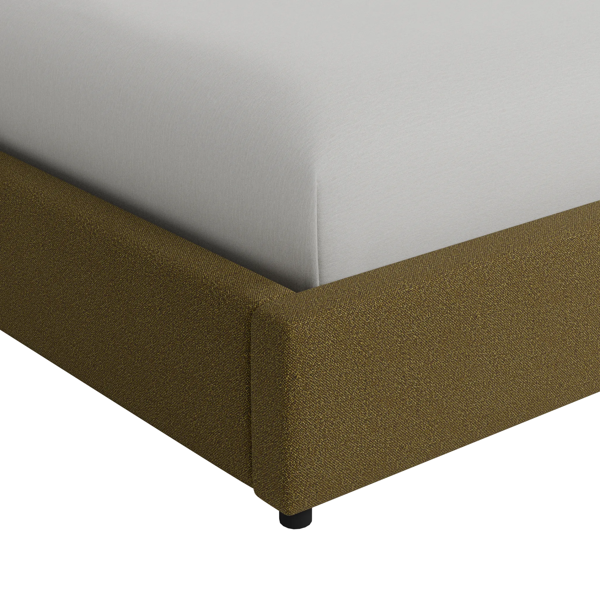 Grayton Elite Dark Green 54" Upholstered Platform Bed