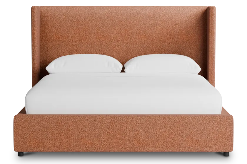 Captiva Sutton Orange 48" Upholstered Shelter Bed