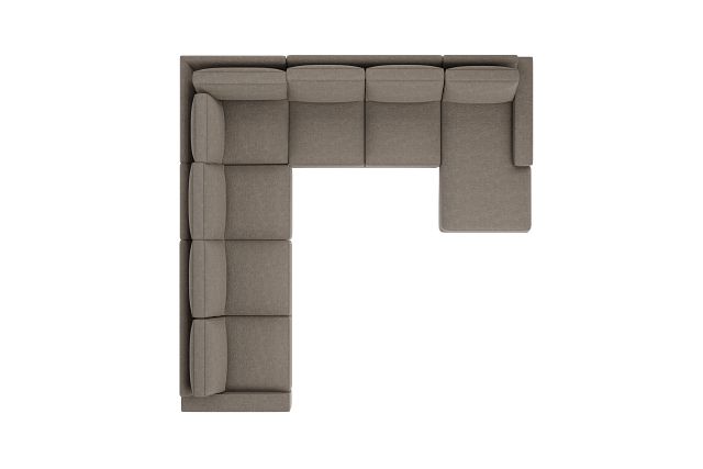 Edgewater Elite Brown Large Right Chaise Sectional