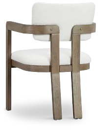 Alden Gray Round Upholstered Arm Chair