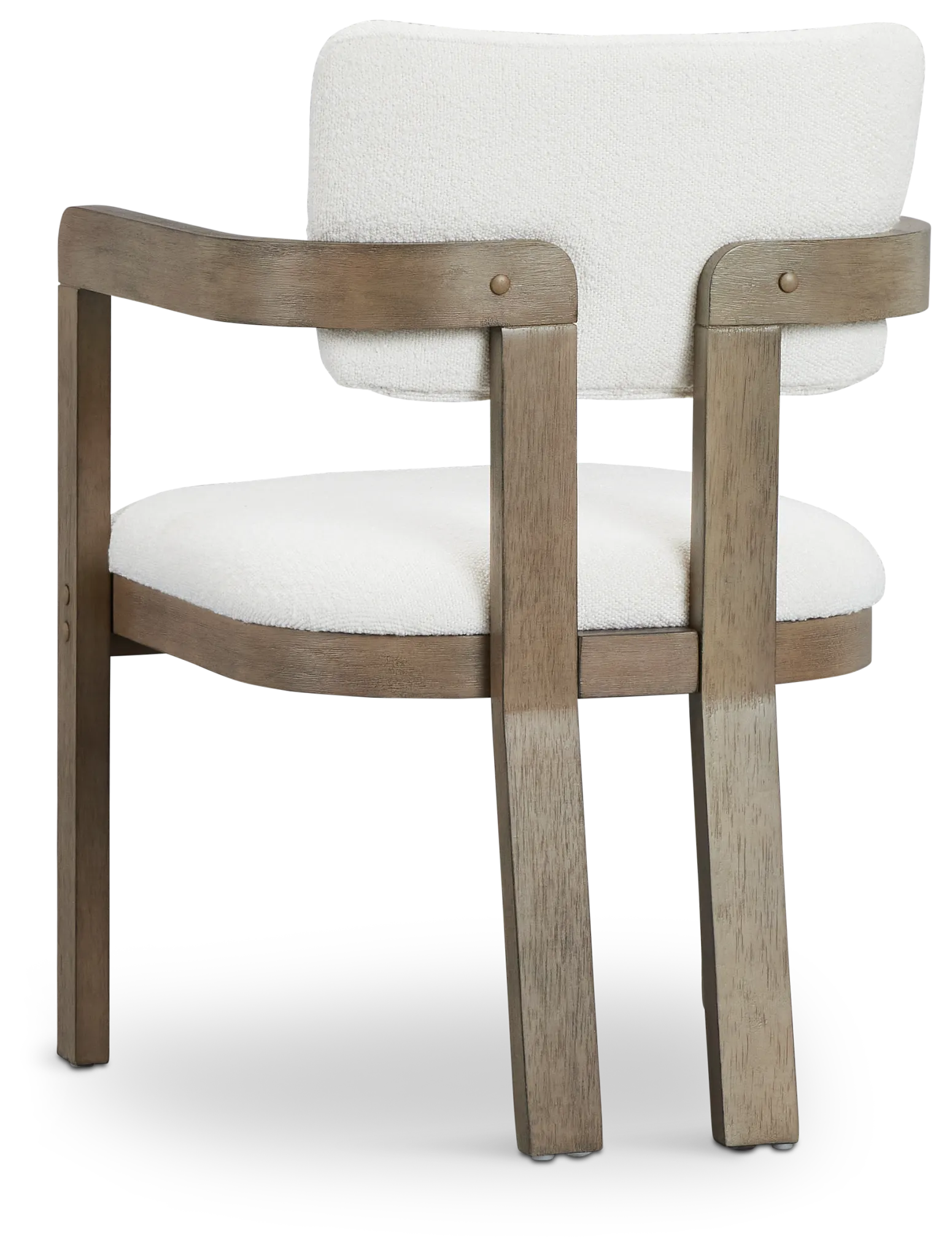 Alden Gray Round Upholstered Arm Chair