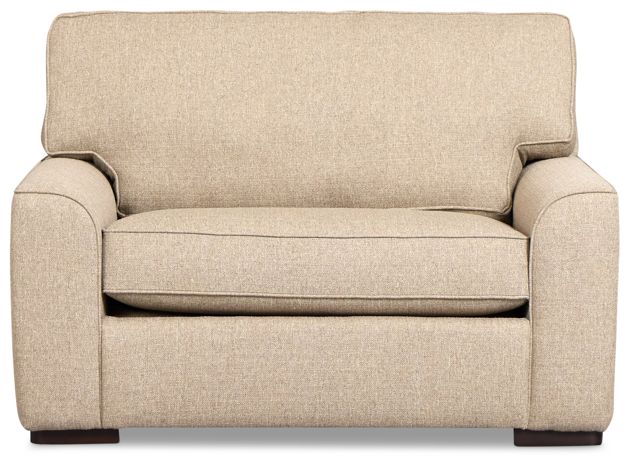 Sinclair Brown Fabric Innerspring Sleeper
