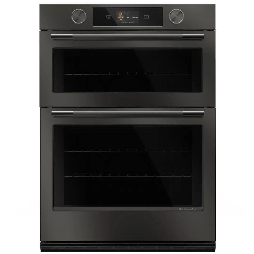 Kitchenaid 730 Series Black Electric Oven And Microwave Combo