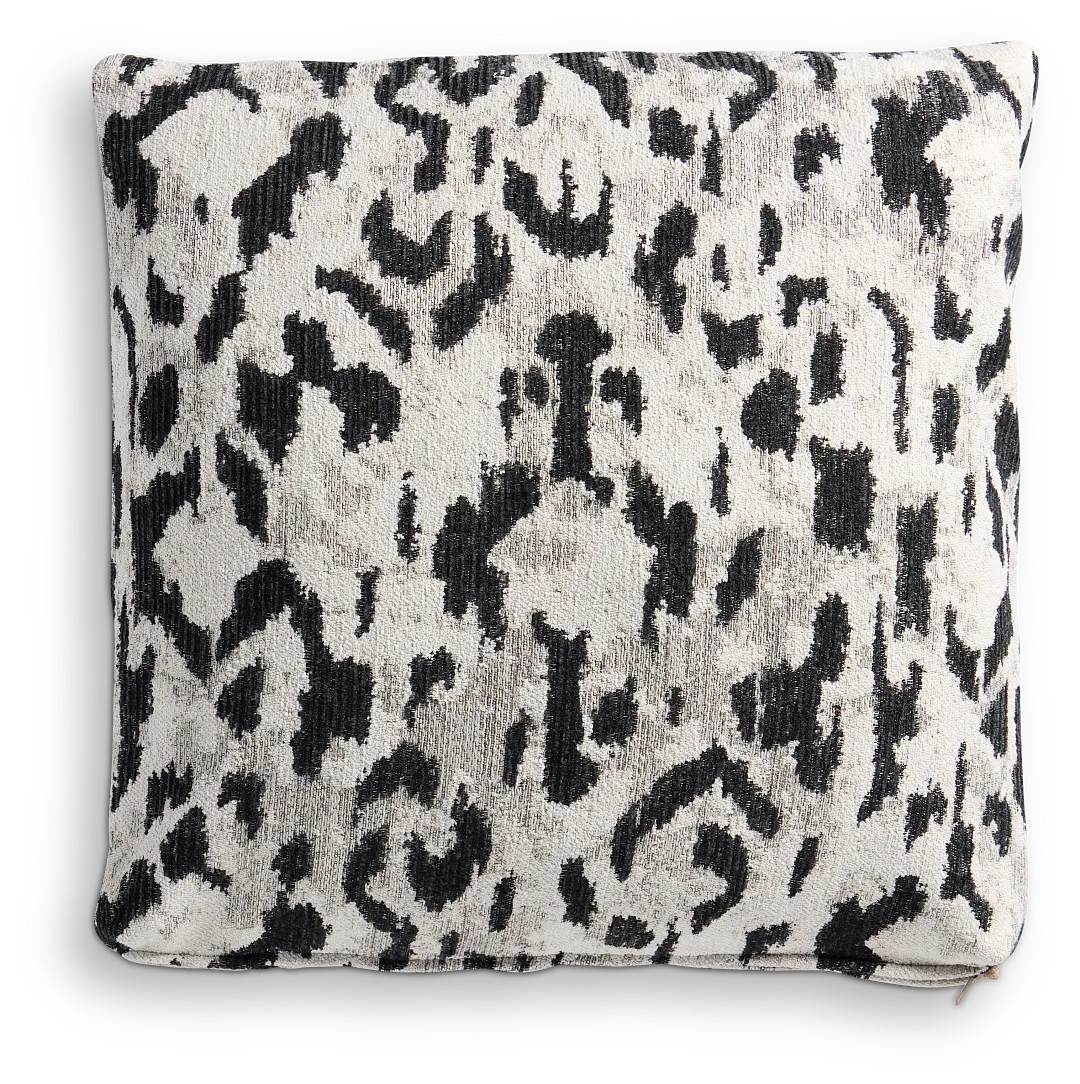 Aurora Black 18" Square Accent Pillow