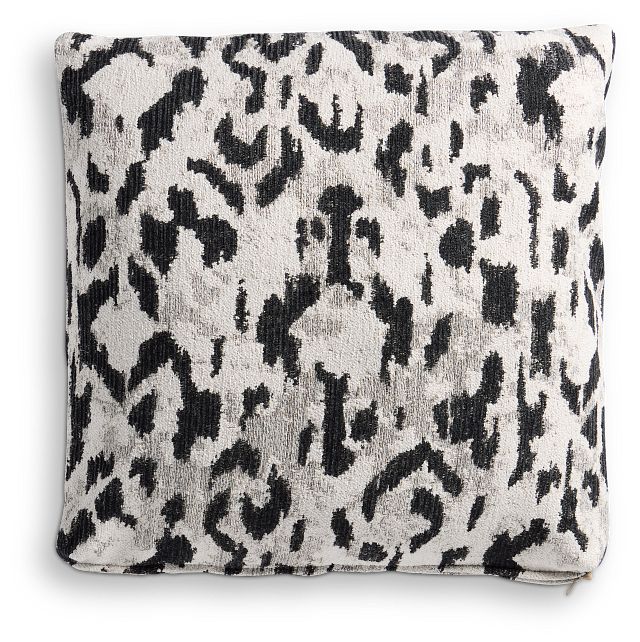 Aurora Black 18" Square Accent Pillow