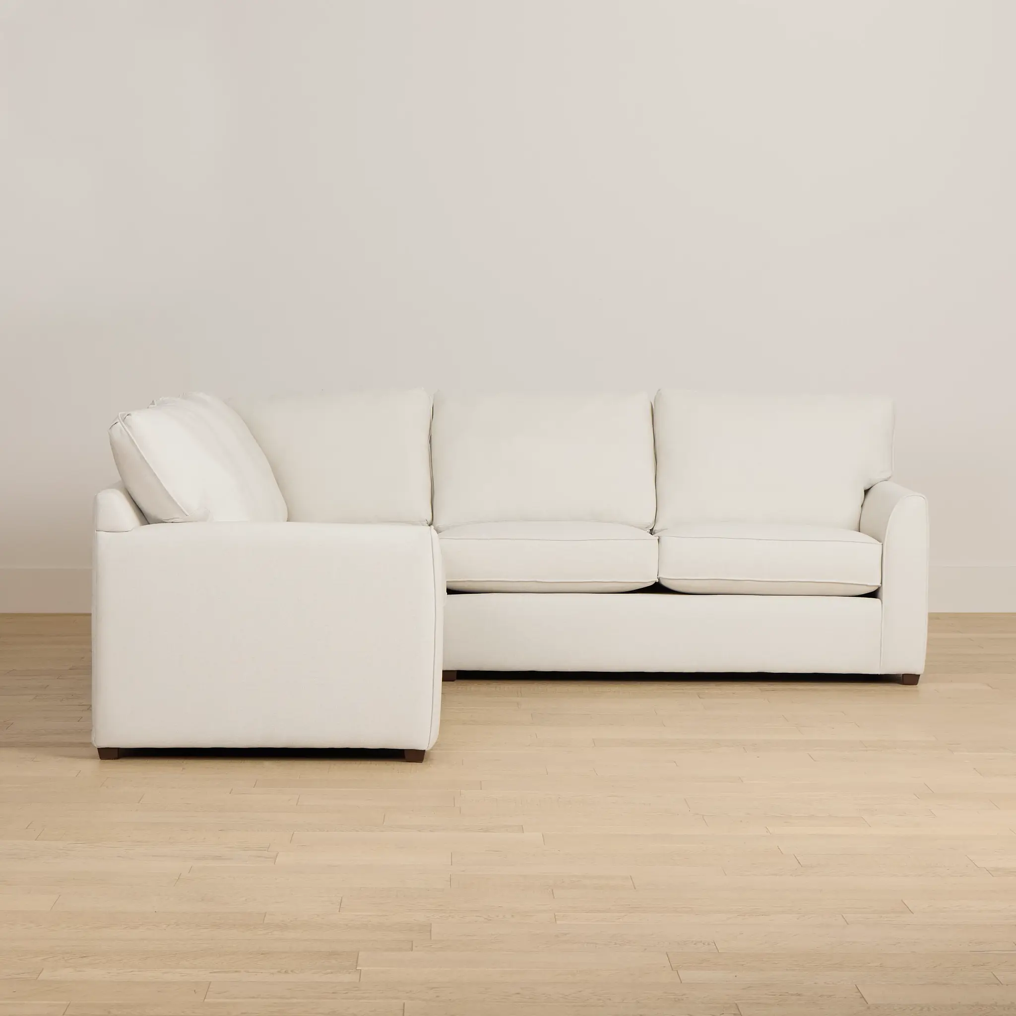 Tate Light Beige Fabric Medium 2-arm Left Cooling Memory Foam Sleeper Sect Tate Light Beige Fabric Medium 2-arm Left Cooling Memory Foam Sleeper Sect