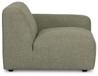 Baylor Green Fabric Right Chair