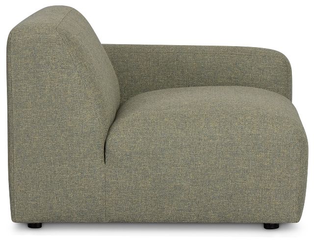 Baylor Green Fabric Right Chair