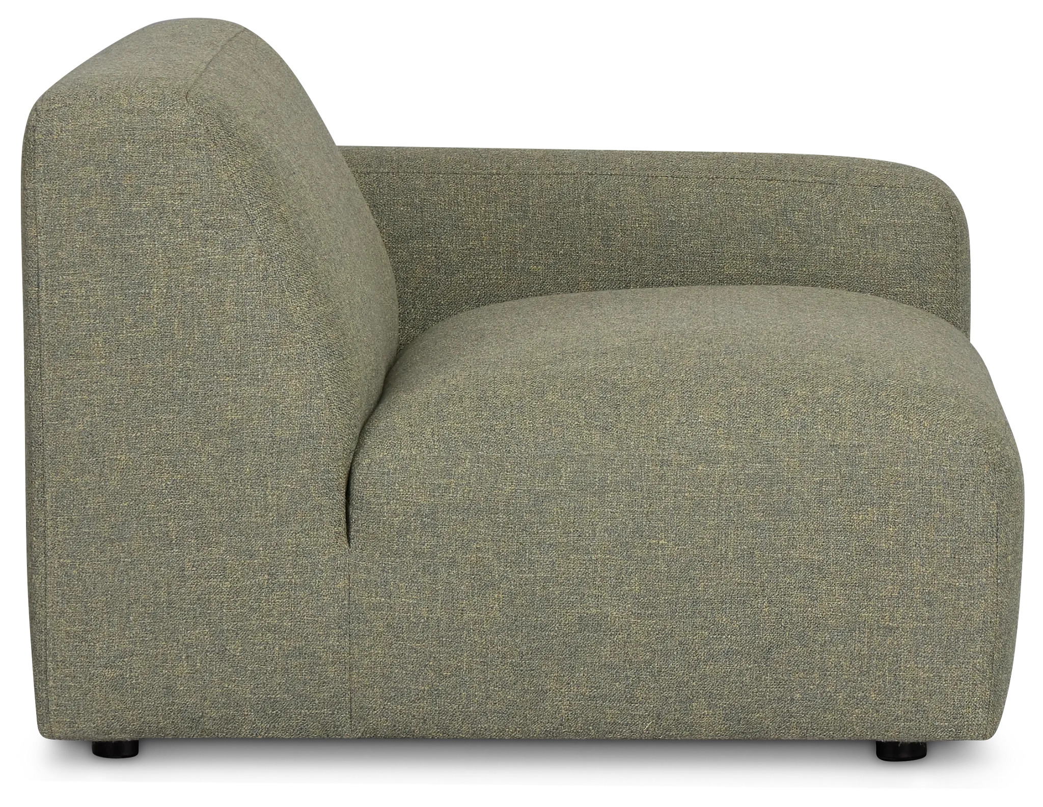 Baylor Green Fabric Right Chair