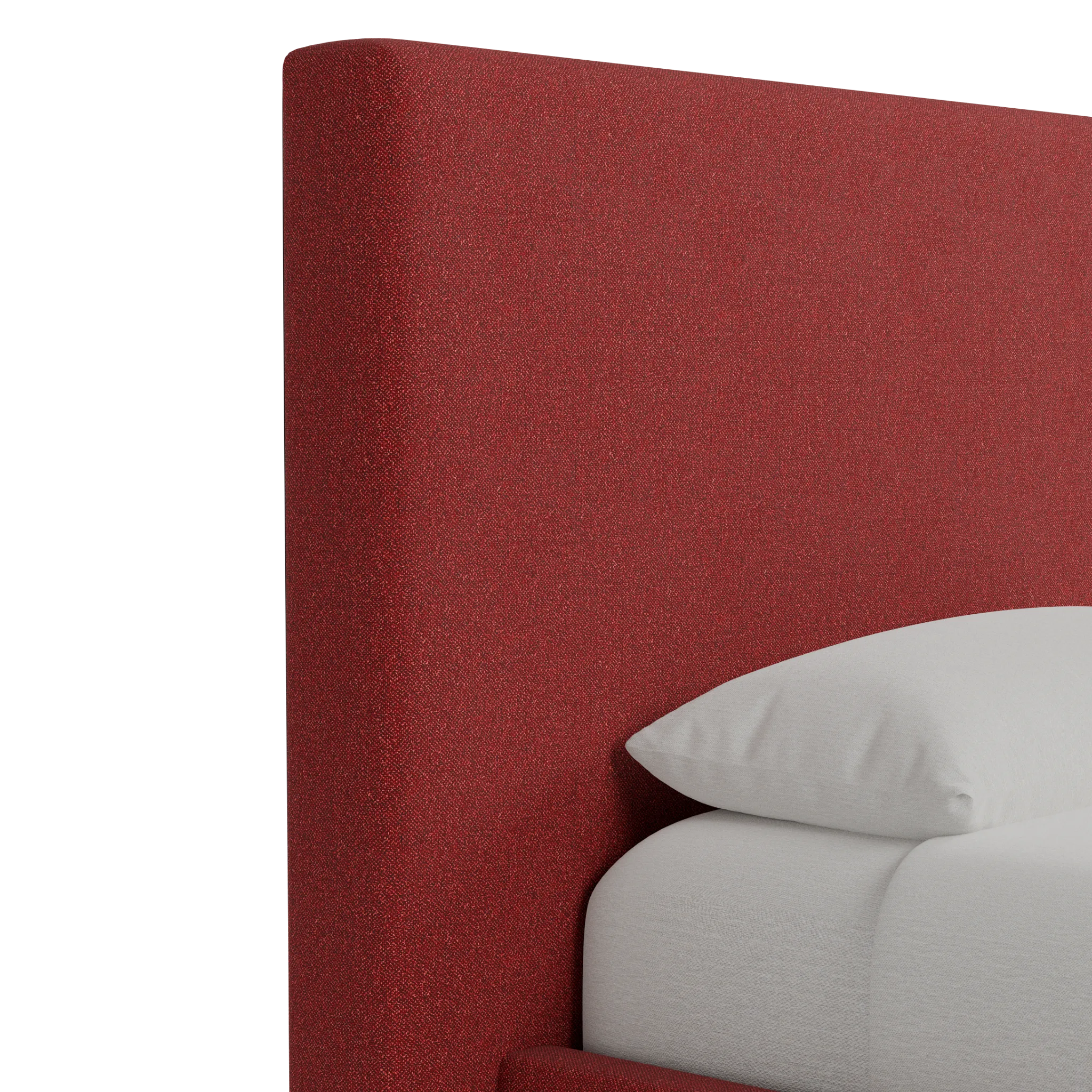 Grayton Elite Red 54" Upholstered Platform Bed