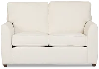 Tate Light Beige Fabric Loveseat