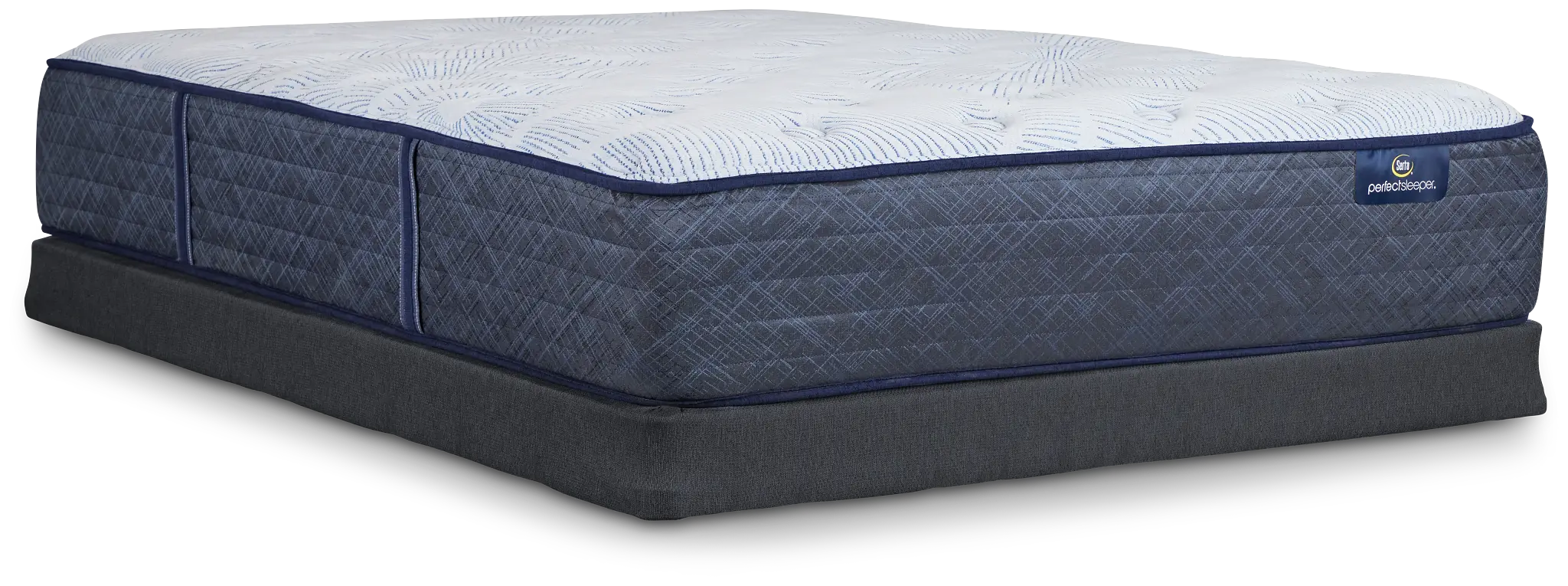 Serta Perfect Sleeper Blue Lagoon Nights Plush Low-profile Mattress Set Serta Perfect Sleeper Blue Lagoon Nights Plush Low-profile Mattress Set