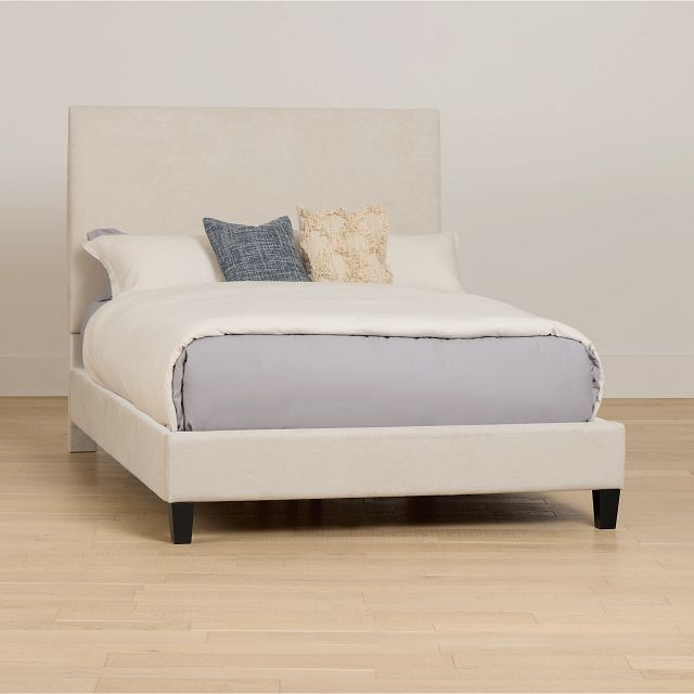 Lucy Taupe Uph Platform Bed