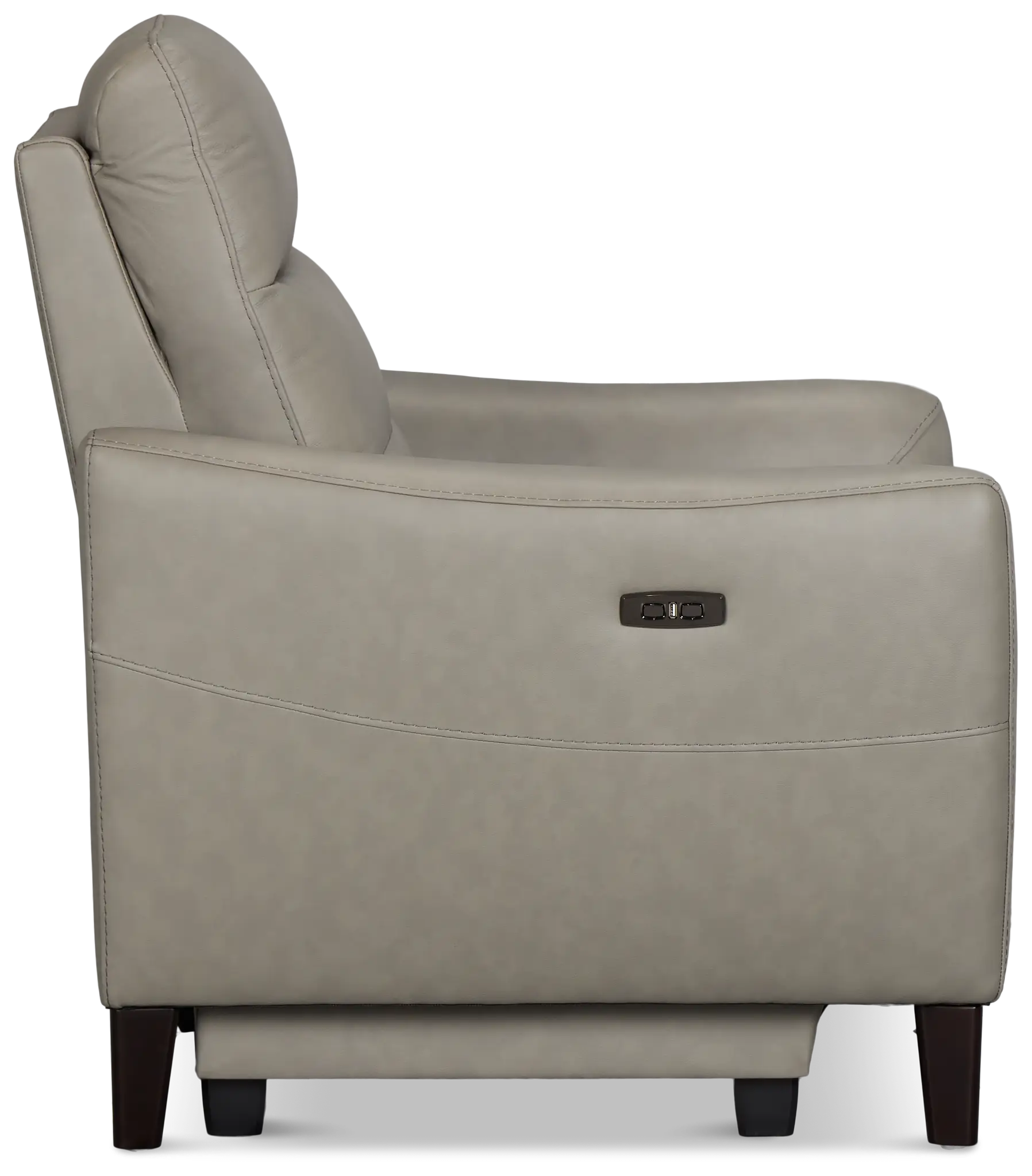 Keaton Gray Lthr/vinyl Power Recliner With Power Headrest Keaton Gray Lthr/vinyl Power Recliner With Power Headrest