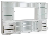 Newport White Drawer Entertainment Wall